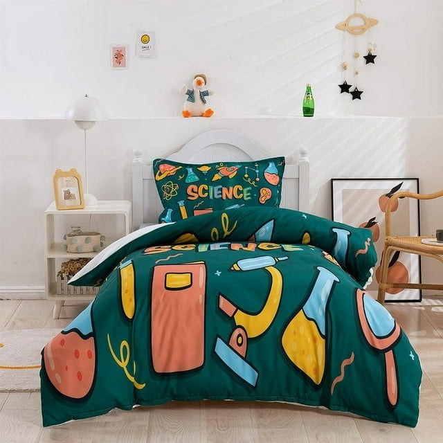 3D Cartoon Science Design Quilt Cover Set Bedding Set Duvet Cover Pillowcases