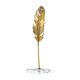 thumbnail image 4 of Escultura de hoja de metal, estatua de hoja, adorno de hoja, escultura abstracta para decoración del hogar Pluma 25.5cm, 4 of 9