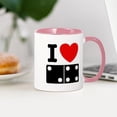 thumbnail image 3 of CafePress - I Love Dominoes Mug - 11 oz Ceramic Mug - Novelty Coffee Tea Cup, 3 of 4