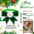 thumbnail image 3 of 5PCS Comfortable Pet Accessories Fashion Adjustable Bow Tie Collar Christmas Dog Bowtie Pet Saliva Bow Formal Tie GREEN, 3 of 8