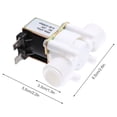 thumbnail image 5 of 8X Dc12V N / C Válvula Solenoide de Agua Normalmente Cerrada Válvula Solenoide Eléctrica de Plástico G1 / 2 Pulgadas para Dispensador de Agua, 5 of 5