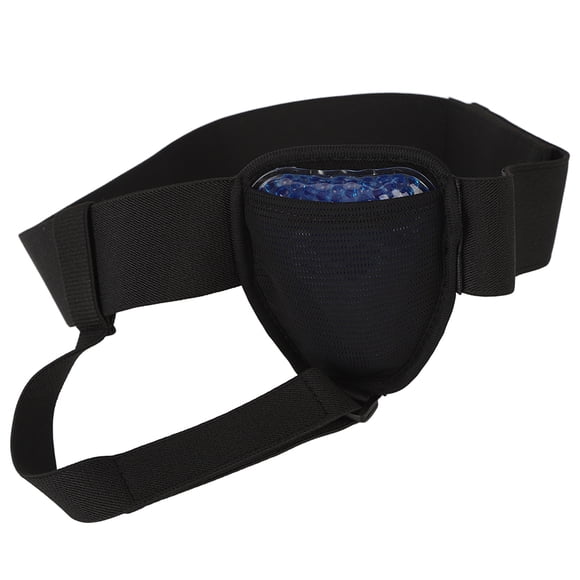 Ferme de Soutien pour Hernie, Mousse Noire Ajustable Légère Ceinture Unisexe pour Hernie Inguinale pour Réadaptation Postopératoire