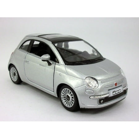 5 Inch 2007 New Fiat 500 1/28 Scale Diecast Model