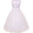 thumbnail image 2 of Big Girls' Ivory Rhinestone Belt Communion Flowers Girls Dresses Coral 12, 2 of 2