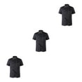 thumbnail image 4 of Maytalsory Convenient And Easy-to-clean Chef Coat Button Must-have For Every Chef Polyester Short Sleeve Chef Chef Jacket black m 3Set, 4 of 6