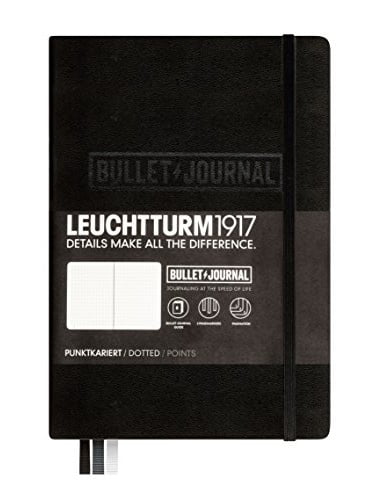 A5 Black Minimalism ArtClassic Notebook Journal Size: 5" X 8.3" Dotted Gr 