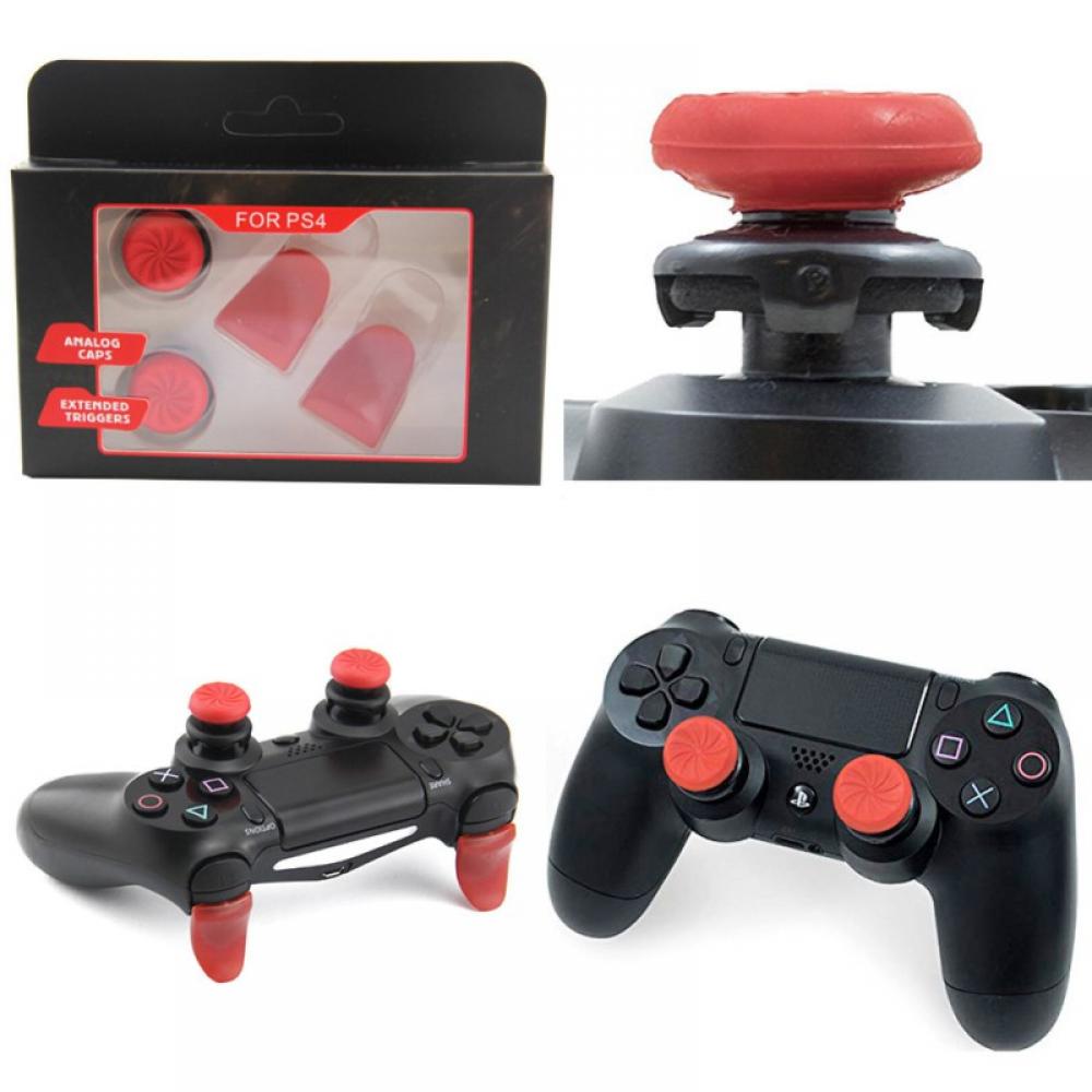 Thumbstick Lever Silicone Caps L2 R2 Trigger Extended Button Analog Extender Thumbstick Grips Enhanced Thumb Stick Cap for PS7 Wireless Controller Remote Joystick - Walmart.com