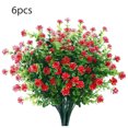 thumbnail image 1 of Ramo de flores artificiales con hojas Simulación Decoración floral Oficina en casa Flor falsa de plástico 6 piezas Kearding HA8866-00B, 1 of 6