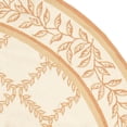 thumbnail image 6 of SAFAVIEH Chelsea Alecia Geometric Borders Wool Area Rug, Ivory/Camel, 7'6" x 9'6" Oval, 6 of 7
