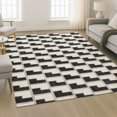 thumbnail image 6 of Addison Rugs Mayfield Premium Machine Washable Transitional Geometric Black Rectangle Rug, 3' x 5', 6 of 6