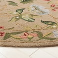 thumbnail image 3 of Safavieh Chelsea Gisselle Bordered Wool Area Rug, Beige, 3' x 3' Round, 3 of 11