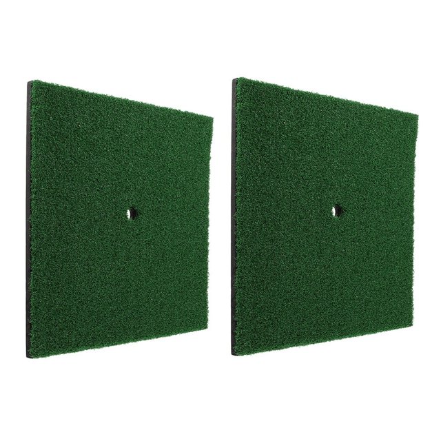 HLONK 2 Pcs Practice Mat Cushions Golfs Chipping Mat Backyard Golfing Practice Indoor Rug Kids Rug Chipping Mat Hitting Mat