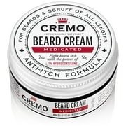 Cremo Beard Cream, Medicated Anti-Itch, 2oz