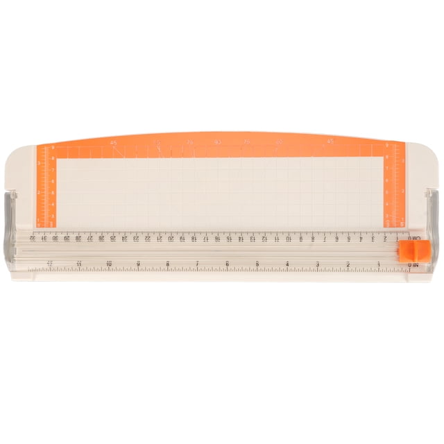 Cortador de papel pequeño A4, corte preciso, diseño de regla de 12,6 pulgadas, recortador de papel multiusos para oficina, escuela y hogar.