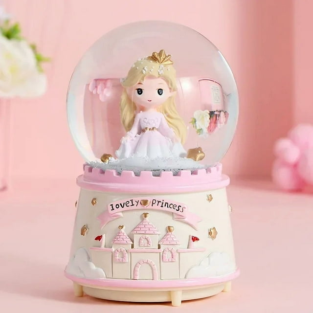 Boule à Neige Musicale avec Clip et Lumière, Cadeau de Mariage et de Saint-Valentin