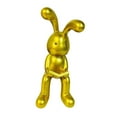 thumbnail image 4 of GUOOL Modern Rabbit Statue Bunny Figurine Sculpture Resin Craft Sitting Posture Figure Reading, 4 of 9
