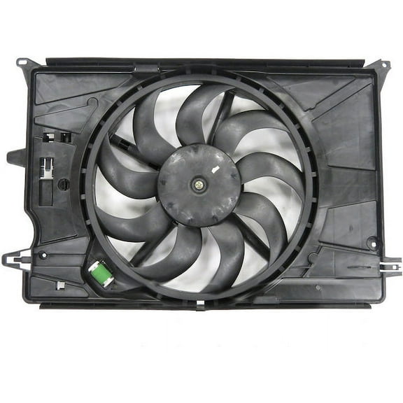 Radiator Fan Assembly - Compatible with 2015 - 2018 Jeep Renegade Sport Utility 1.4L 4-Cylinder 2016 2017