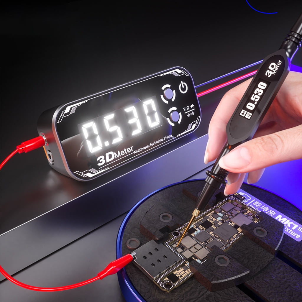 Three Screen Digital Multimeter Voltage Capacitance Resistance Tester Measure