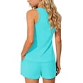 thumbnail image 3 of Swimsuit for Girls, 2-Piece Tankini Set With Solid Color Split Design for Beach Summer, 3 of 7