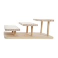 thumbnail image 1 of Almencla Wooden Glasses Display Rack Jewelry Holder Organizer Glasses Display Stand Doll 3 Layers, 1 of 8