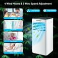 thumbnail image 6 of Costway Portable Air Conditioner 6000 BTU (10000 BTU ASHRAE) Evaporative Air Cooler Dehumidifier, 6 of 12