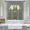 Charcoal Gray, variant on Gorgeous Home Linen 3-Piece Sheer Organza Kitchen Curtain Set with Swag Valance, Gray