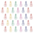thumbnail image 3 of CIMAXIC Colorful Light Bulb Shape Paper Clips for School Use Creative Bookmark Folder 30 Pieces Assorted,1.65"X0.79"X0.39", 3 of 5