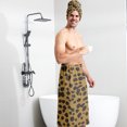 thumbnail image 5 of Colevkie 2 Pcs Men's Bath Wrap Set Bath Skirt & Bath Towel Absorbent Soft Beach Towel Shower Skirt for Sauna Spa Hotel Home, 5 of 7