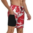 thumbnail image 2 of Daiia Abstract meat Pattern Mens Swim Trunks Swim Shorts Quick Dry Swim Shorts with Mesh Lining Pockets-Large, 2 of 6