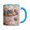 Blue, variant on Sturdy Ceramic Mugs Feature Weaving And Stitching Pattern Drink Container Ideal For Tea Coffee And Hot Beverages