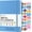 Light Blue, variant on Weekly Meal Planner Notebook, Food Journal Daily Meal Prep Journal with Shopping and Grocery Lists for Food Planning Menu Planning Healthy Diet or Weight Loss Tracking, Undated, A5, Light Blue