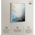 thumbnail image 2 of Blue Sea Of Punta Cana Blue Abstract Canvas Wall Art by Art Remedy, White Floater Frame, 16"x24", 2 of 7