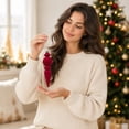 thumbnail image 5 of Beautynvta 6 Pcs Christmas Tree Ornaments, Velvet Cone Shaped Hanging Ornaments for Christmas Tree, Flocked Shaped Christmas Balls for Christmas Party Decorations, 6.69"x1.57"x1.57", Red, 5 of 5