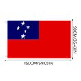 thumbnail image 3 of jiacuix Samoa Flag Large 150*90cm Western Samoa Flag Oceania Flag Rugby, 3 of 6