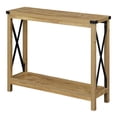 thumbnail image 3 of Convenience Concepts Durango Console Table with Shelf, English Oak/Black, 3 of 7