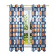 thumbnail image 7 of Yayeee Window Curtains Light Filtering 63"x42" Grommet Panel Pair Home Living Room Decor, Modern Color Circle, 7 of 7