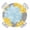 yellow, variant on Christmas Tree Round Tablecloth for 55-60 Inch Tables,Fitted Table Cover with Elastic Edge,Winter Snowflakes Xmas Pine Tree Black Waterproof Outdoor Table Cloth Protector for Patio Garden Dinner