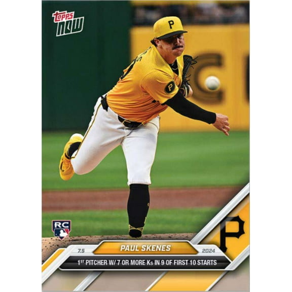 MLB 2024 NOW Baseball       Paul Skenes #381 (Rookie)