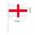 thumbnail image 3 of England National Banner, Double Side Vivid Color Fade Resistant for Outside Garden Lawn Patio - 10pcs Hand Waving Flag(8.4"x5.6"), 3 of 8