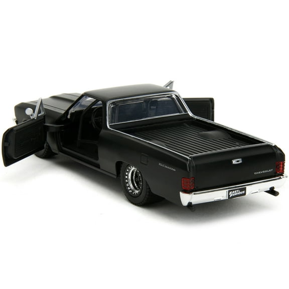 1967 Chevrolet El Camino Matt Black "Fast & Furious" Series 1/32 Diecast Model Car by Jada