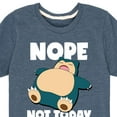 thumbnail image 3 of Pokémon - Nope Not Today Snorlax - Youth Short Sleeve Graphic T-Shirt, 3 of 5