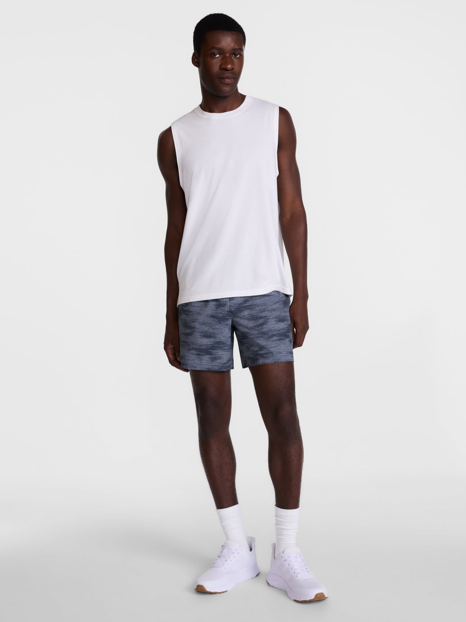 Athletic Works Men's and Big Men's Woven Running Shorts, 6" Inseams, Sizes XS-5XB