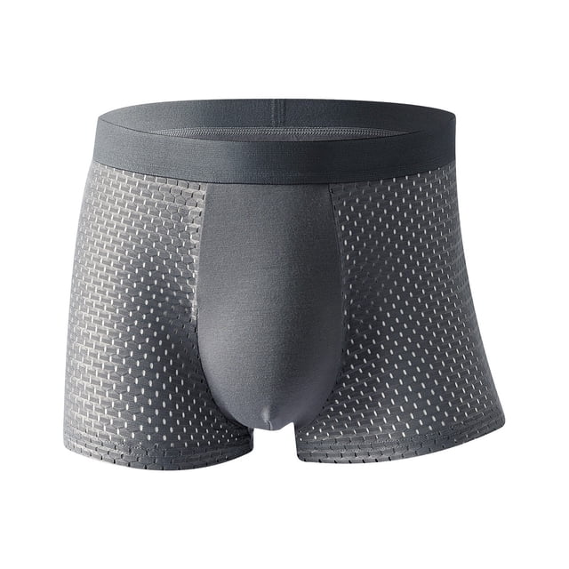 5 Pack Mens Underwear Boxer Briefs High Waist Oversized Loose Breathable Comfortable Panties