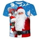thumbnail image 1 of Niños Feliz Navidad serie Santa Claus camiseta roja dibujos animados bebé niños niñas niños Anime manga corta ropa camisetas, 1 of 4
