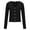 Black, variant on Lightweight Knit Cardigans Sweater Womens Long Sleeve Fall Button Down Ribbed Sweaters Casual Loose Fashion Tops White, L