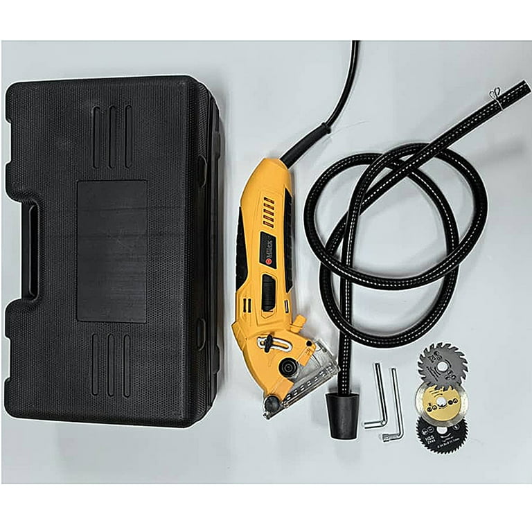Milex Mini Circular Saw 400W Motor Multi Material Blades Safe Use Walmart
