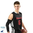 thumbnail image 2 of Muscle Basketball Jersey, Adult Medium, White with Scarlet Highlights, 2 of 2