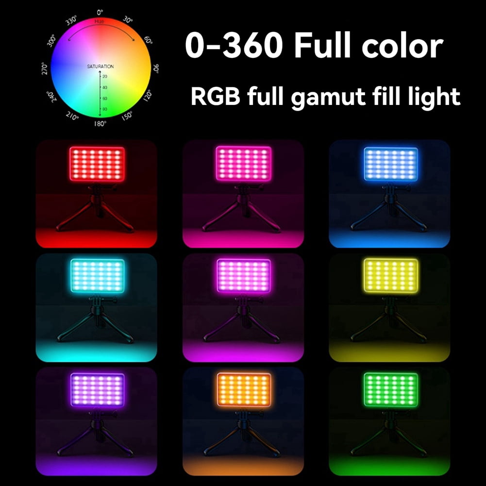 Bi-Color LED Selfie Light with Clip 3000mAh Rechargeable Battery Ideal for Video Conferences, Vlogs, and Laptop Use,1 x Bi-Color LED Selfie Light Kit,White