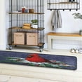 thumbnail image 4 of Dreamtimes Cute Red Bird Christmas Hallway Runner Rug 2'x6' Kitchen Rug with Rubber Backing Xmas Tree Snow Non Slip Entryway Rug Runner Washable Soft Area Rug for Hallway Bedroom Kitchen Decor, 4 of 6