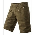 thumbnail image 4 of Turilly Plus Size Shorts for Men Men Casual Solid Zipper Button Pockets Cropped Cargo Shorts, 4 of 4
